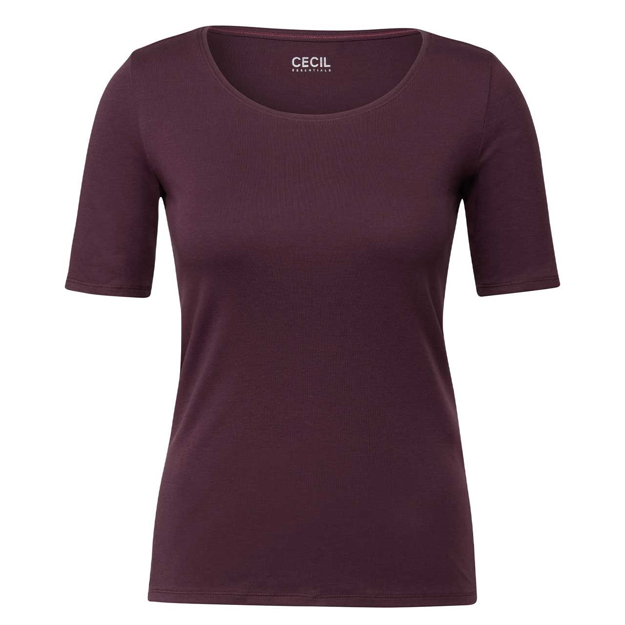 Cecil Damen T-Shirt Lena mulberry red