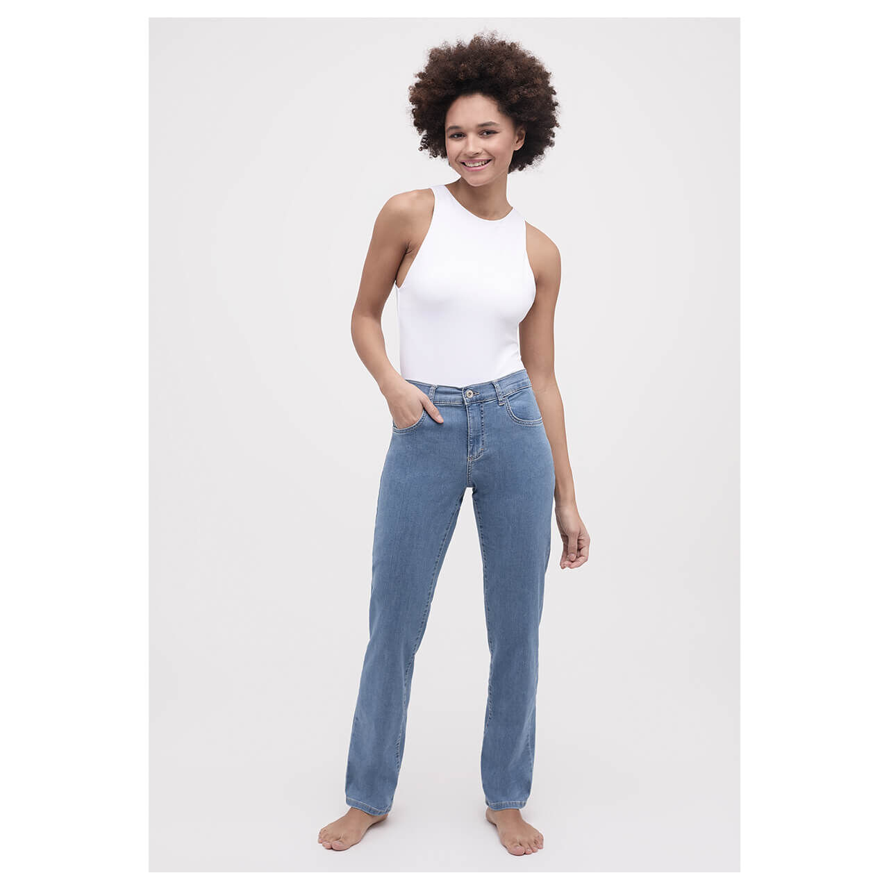 Angels Dolly Jeans light blue