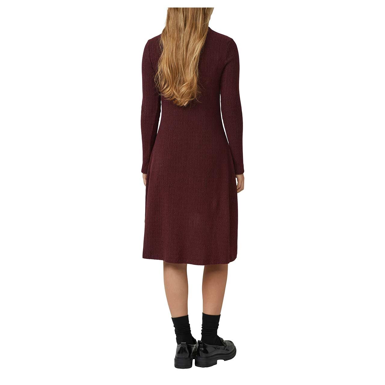 Damen Langarm Kleid von s.Oliver in Burgunderrot, Rückansicht