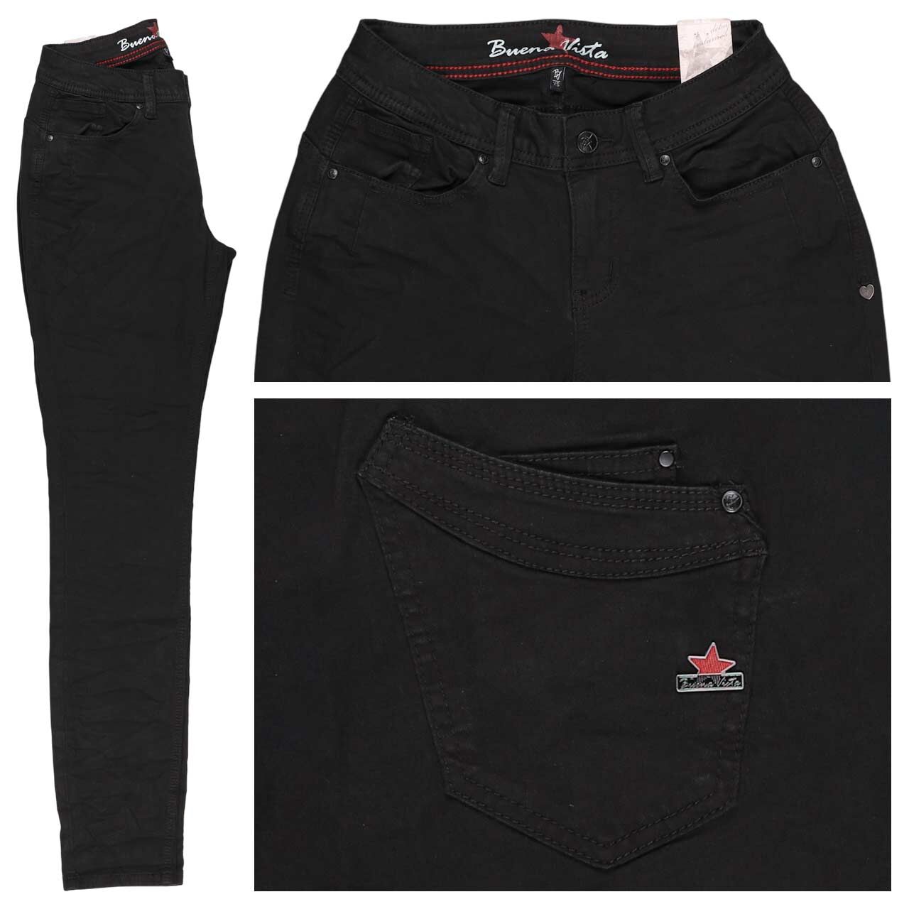 Buena Vista Malibu-Zip High Stretch Twill Baumwollhose black