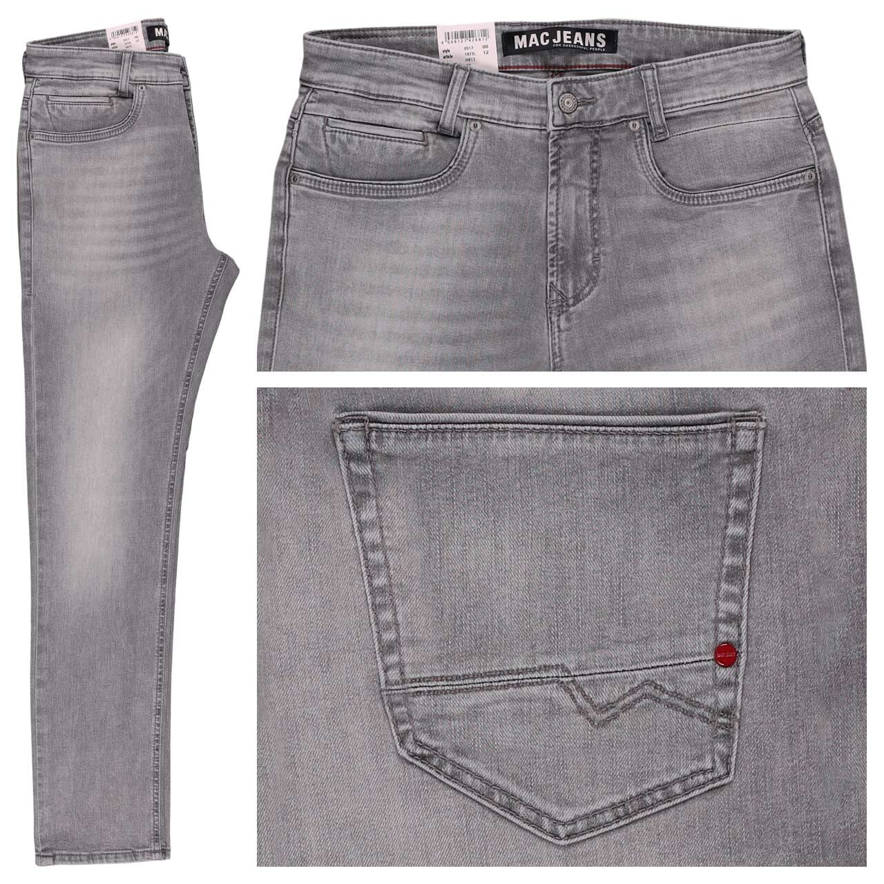 MAC Arne Pipe Driver Jeans authentic grey