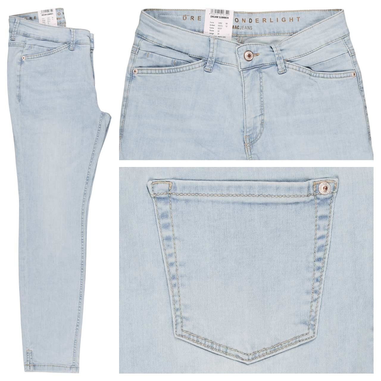 MAC Dream Summer 7/8 Jeans light azure blue wonderlight
