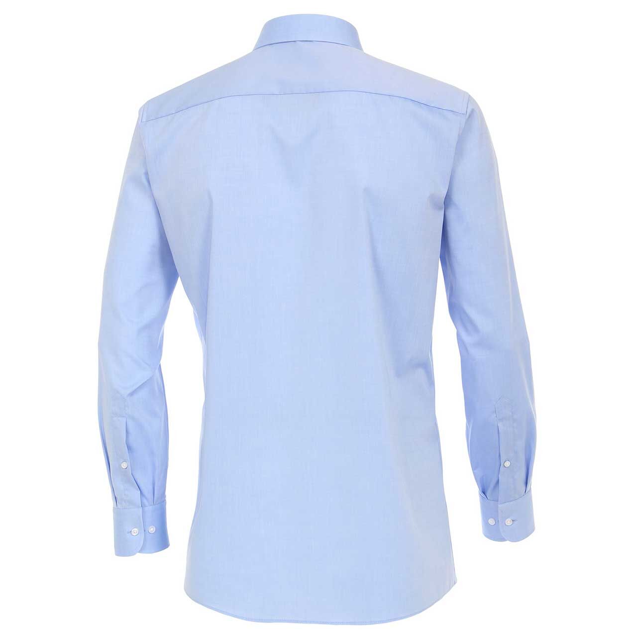 Herren Langarm Hemd von Casa Moda in Hellblau, Rückansicht