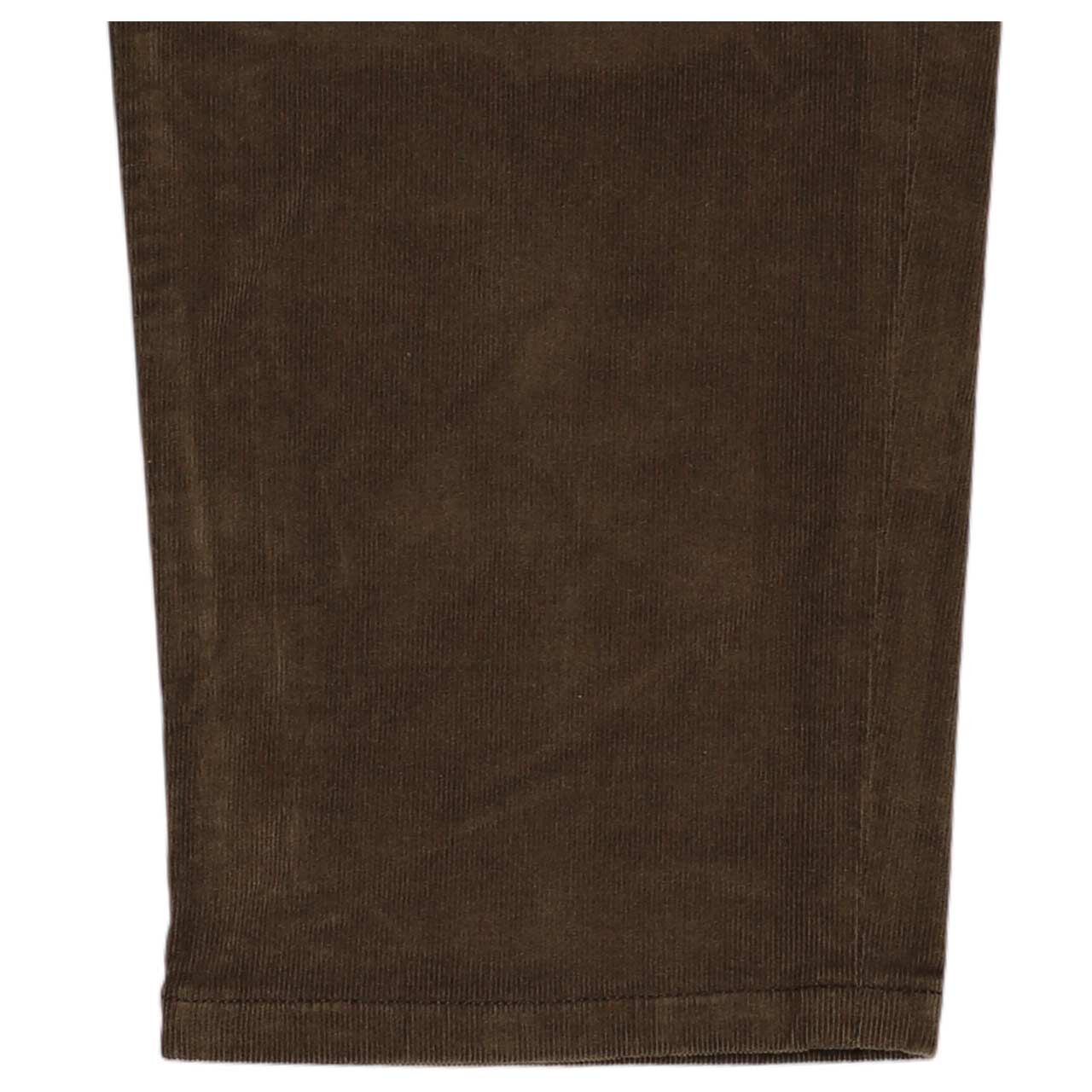 Herren Chino Cordhose Flexx Driver Pants von MAC in Braun, Detailansicht Saum