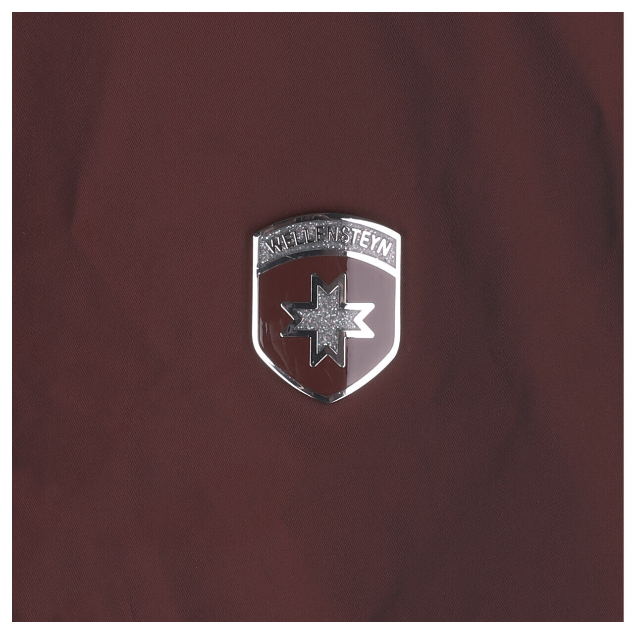 Damen Jacke Cucilla von Wellensteyn in Weinrot, Detailansicht Logo
