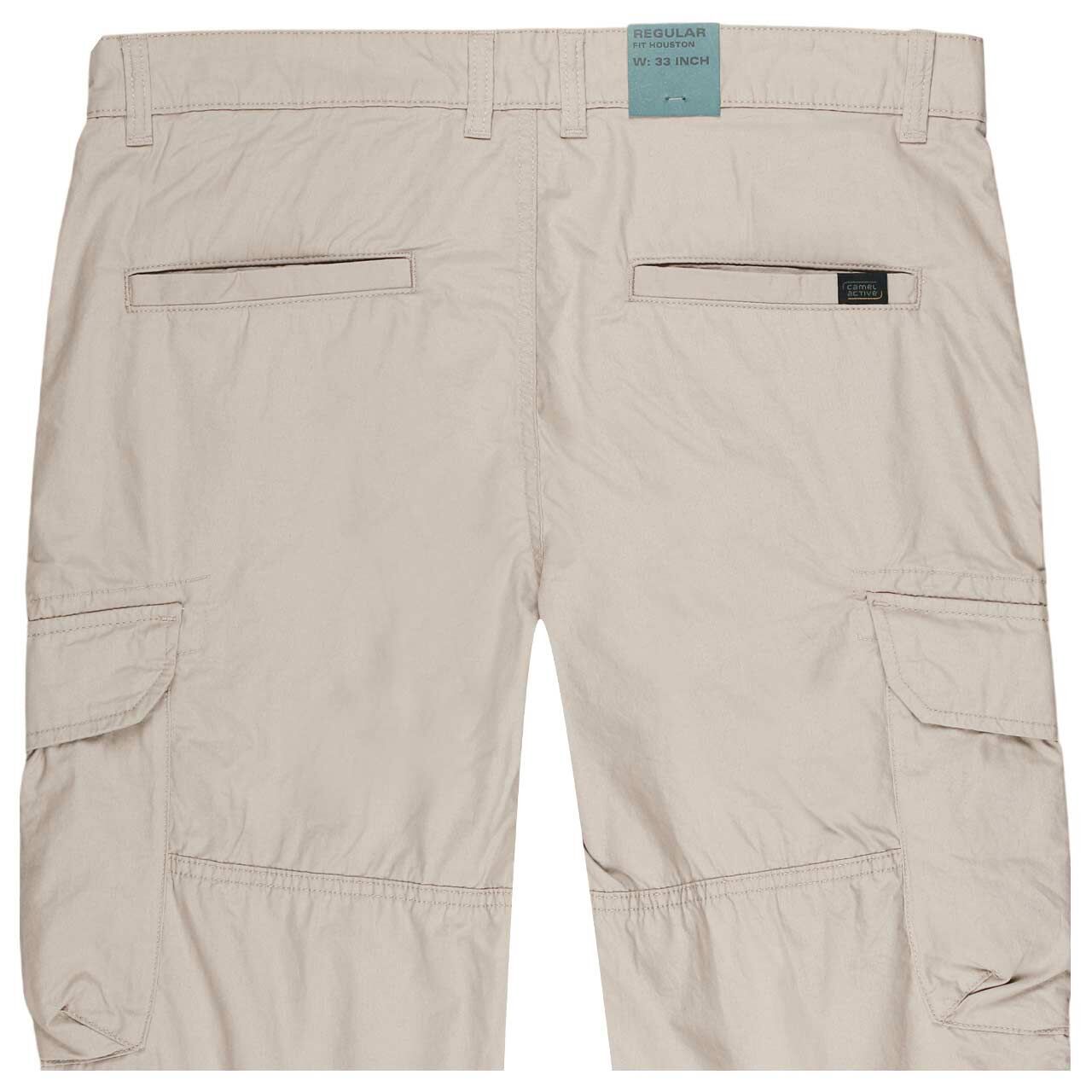 Herren 3/4 Cargo Baumwollhose Houston von Camel active in Beige, Rückansicht