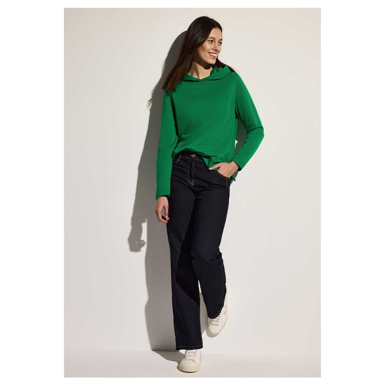 Cecil Damen Hoodie Sweatshirt garden green