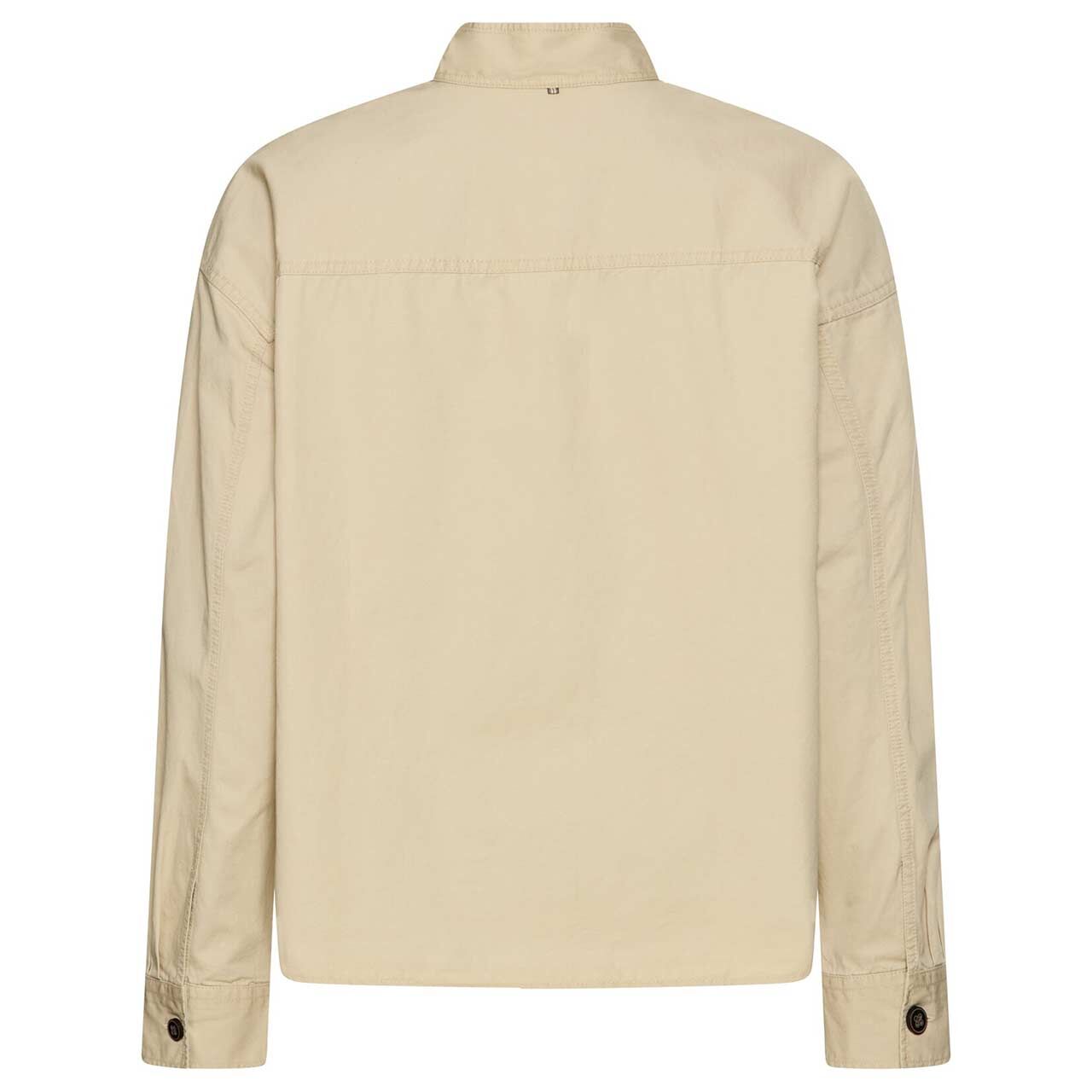 Damen Langarm Bluse von Camel active in Beige, Rückansicht