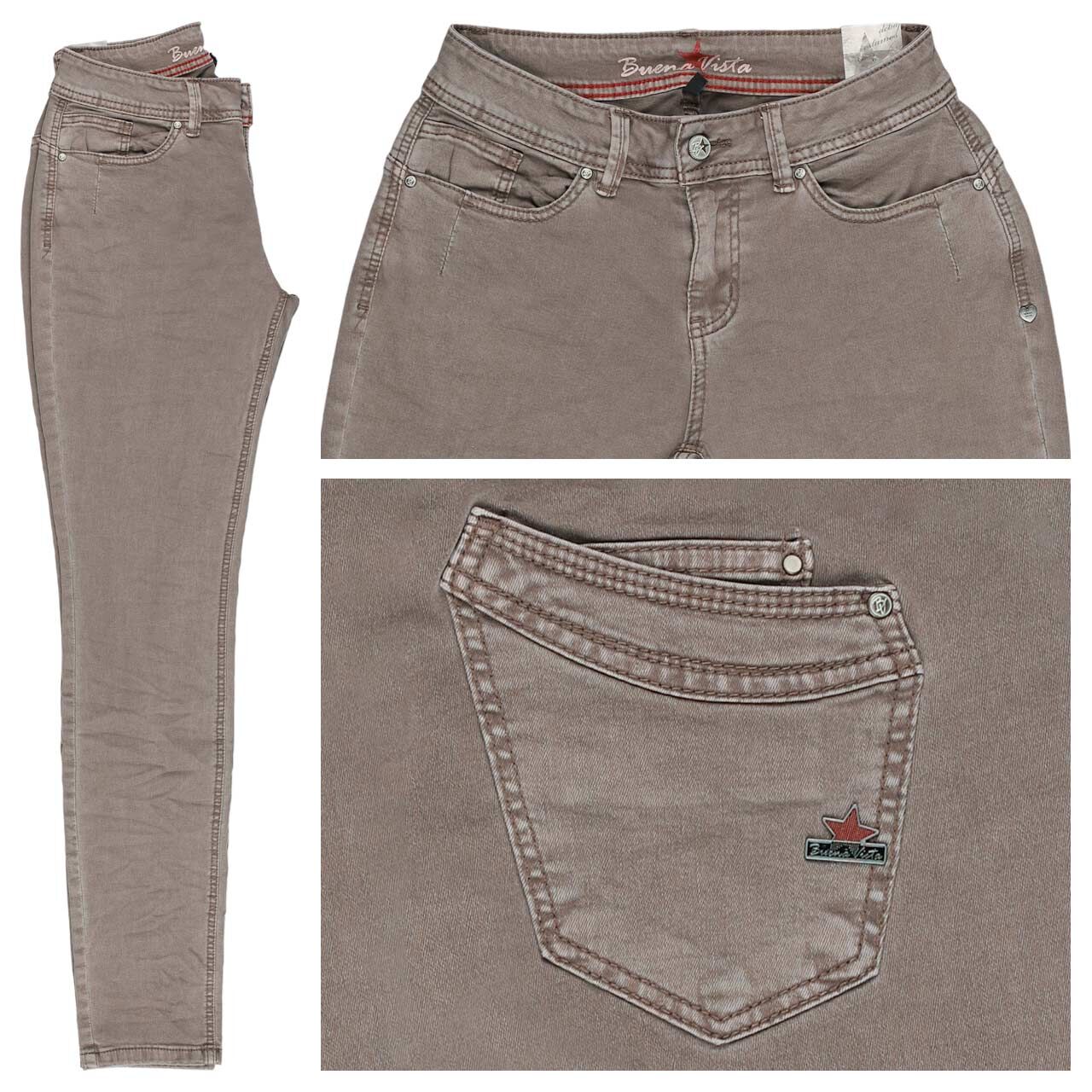 Buena Vista Malibu-Zip High Stretch Twill Baumwollhose stone