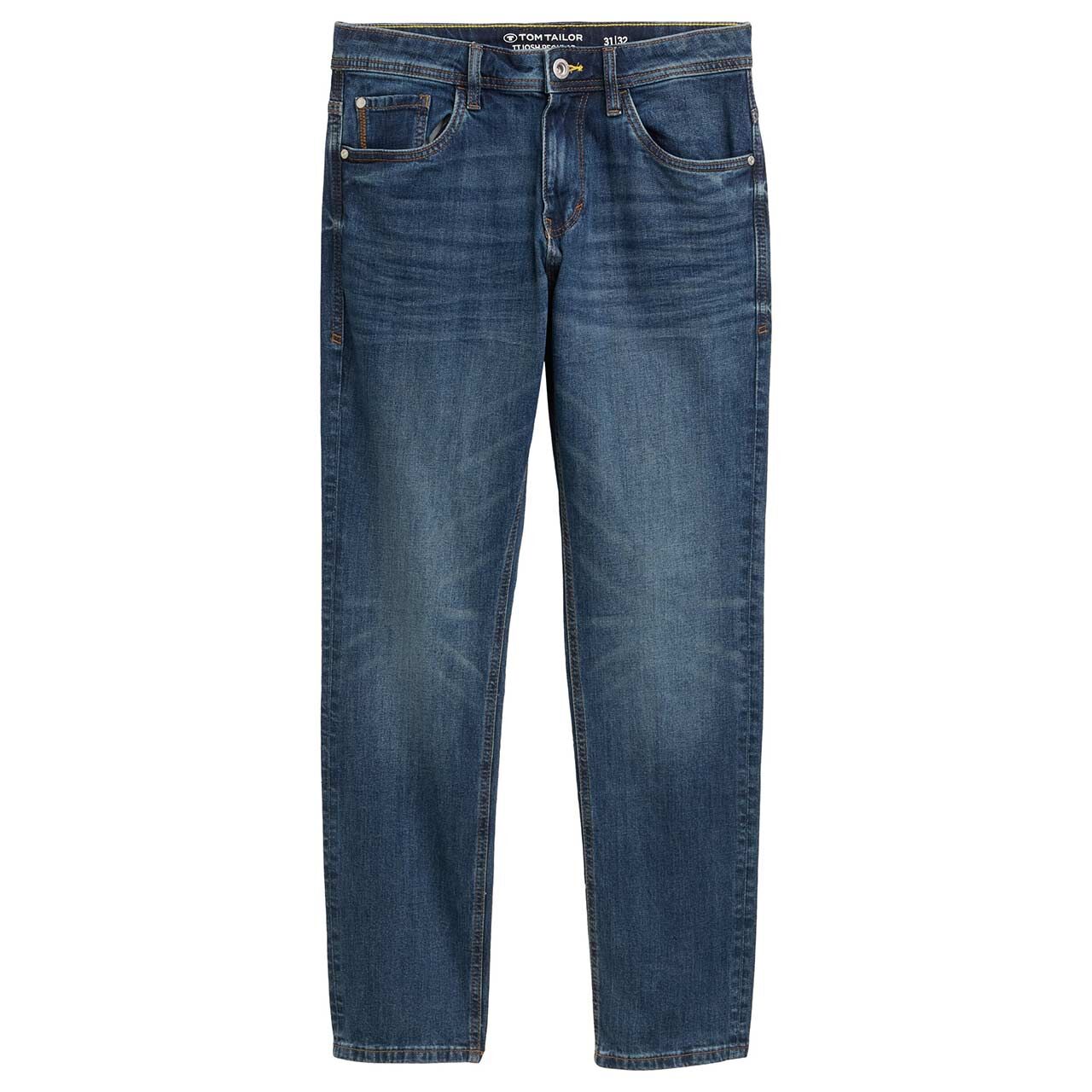 Herrenjeans Josh von Tom Tailor in Blau verwaschen, Vorderansicht
