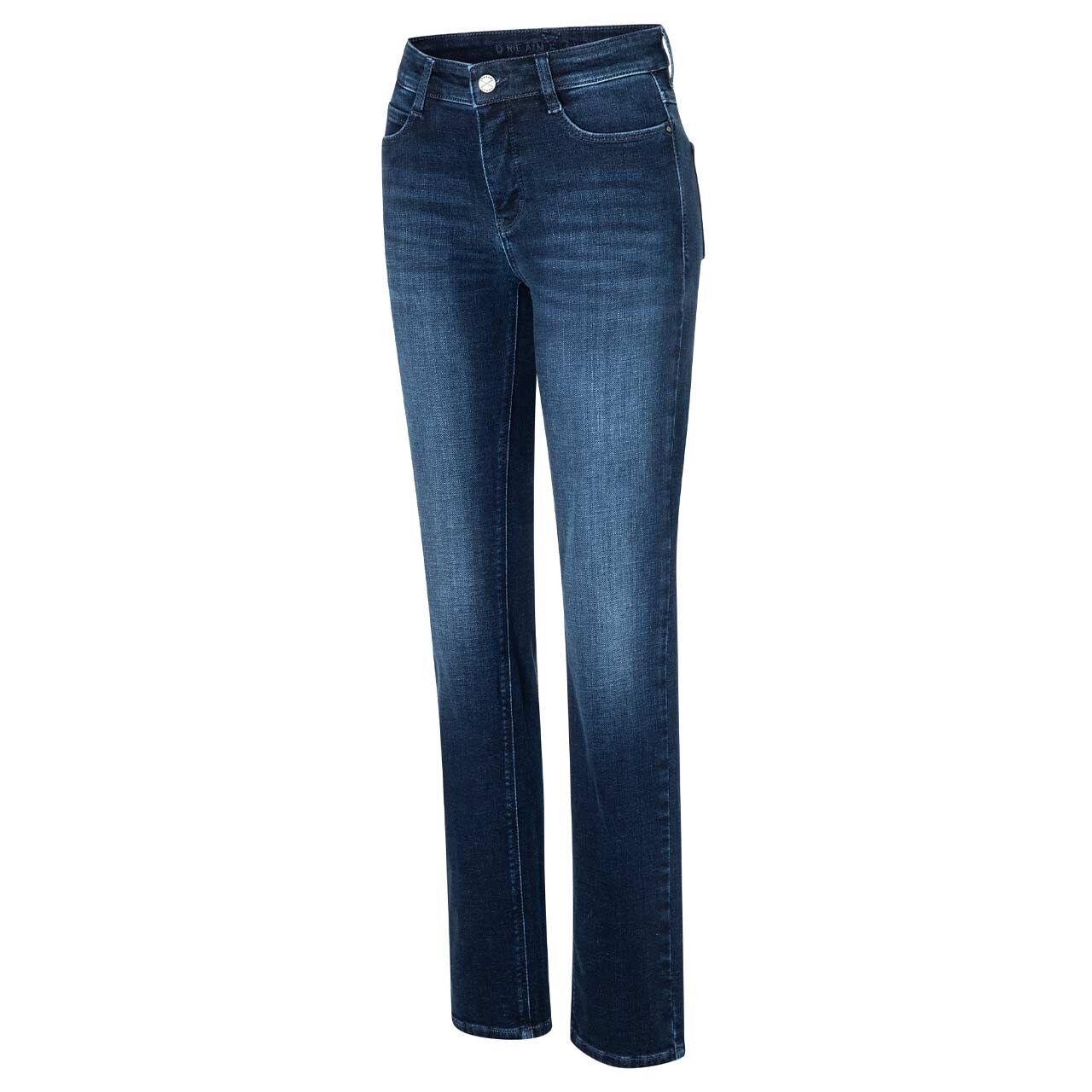 Damenjeans Dream von MAC in Blau angewaschen, Seitenansicht