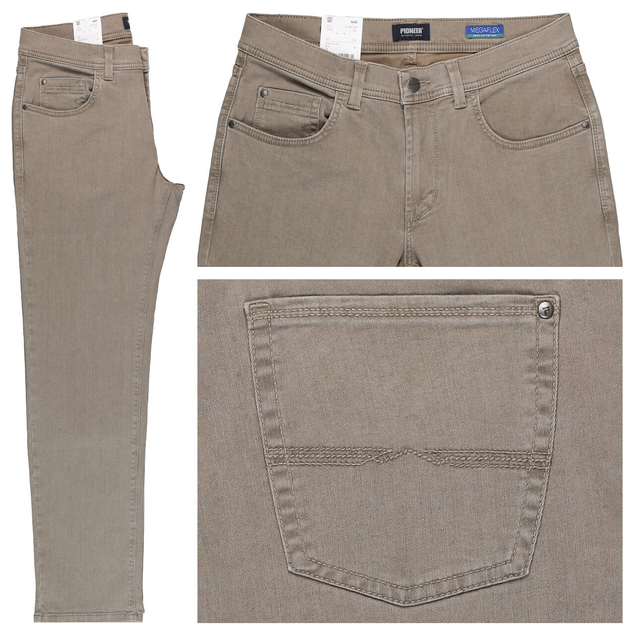 Pioneer Rando Baumwollhose Megaflex camel stonewash