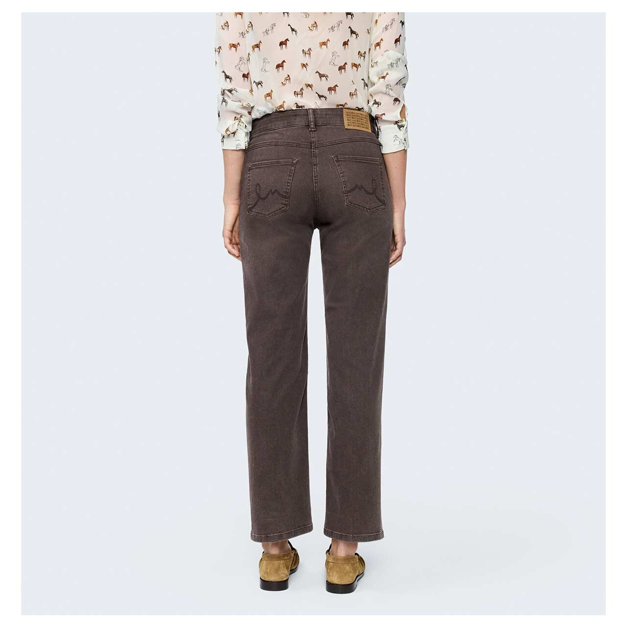 MAC Laura Jeans brown stone wash