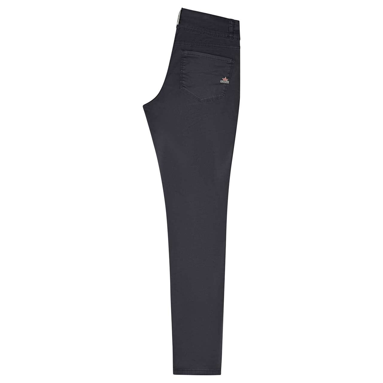 Damen Baumwollhose Tummyless Stretch Twill von Buena Vista in Dunkelblau, Seitenansicht