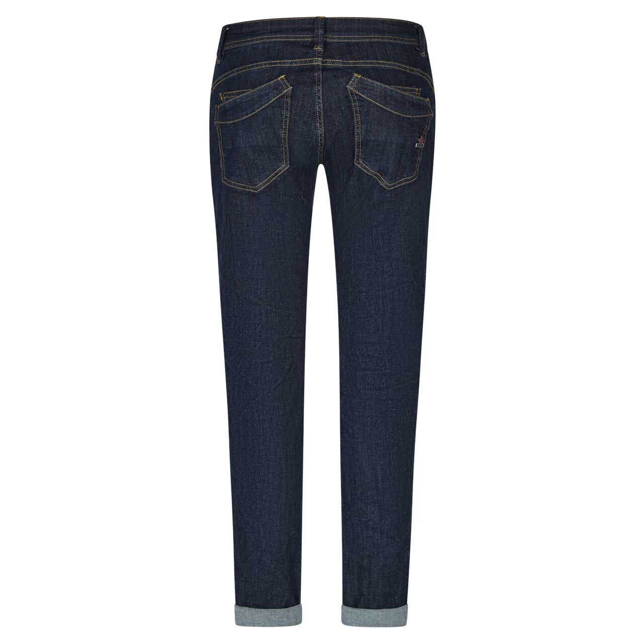 Damenjeans Malibu CC Stretch Denim von Buena Vista in Dunkelblau, Rückansicht