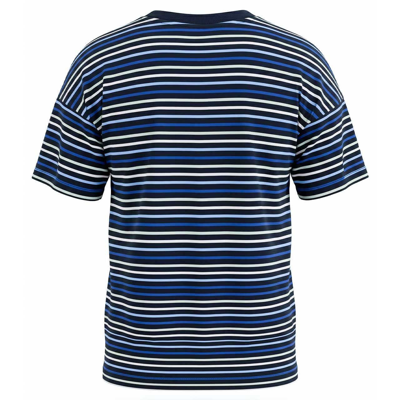 Damen T-Shirt Multi Striped von Cecil in Dunkelblau gestreift, Rückansicht
