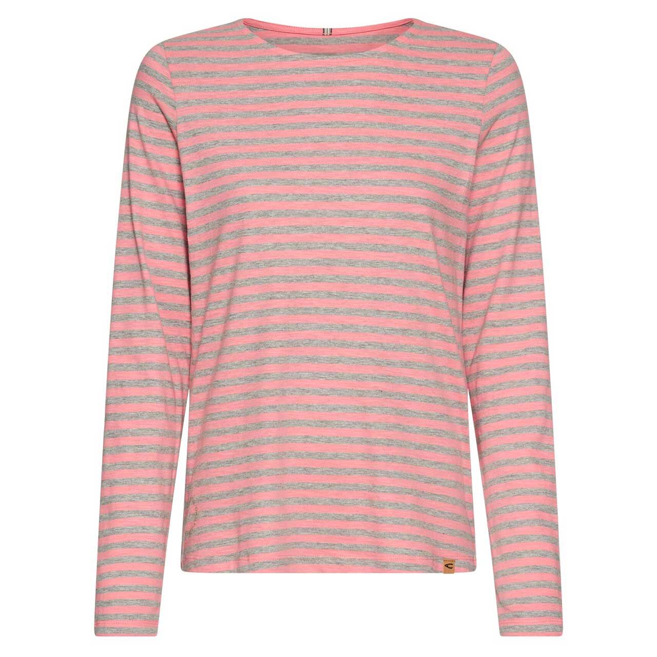 Camel active Damen Pullover grey melange stripes