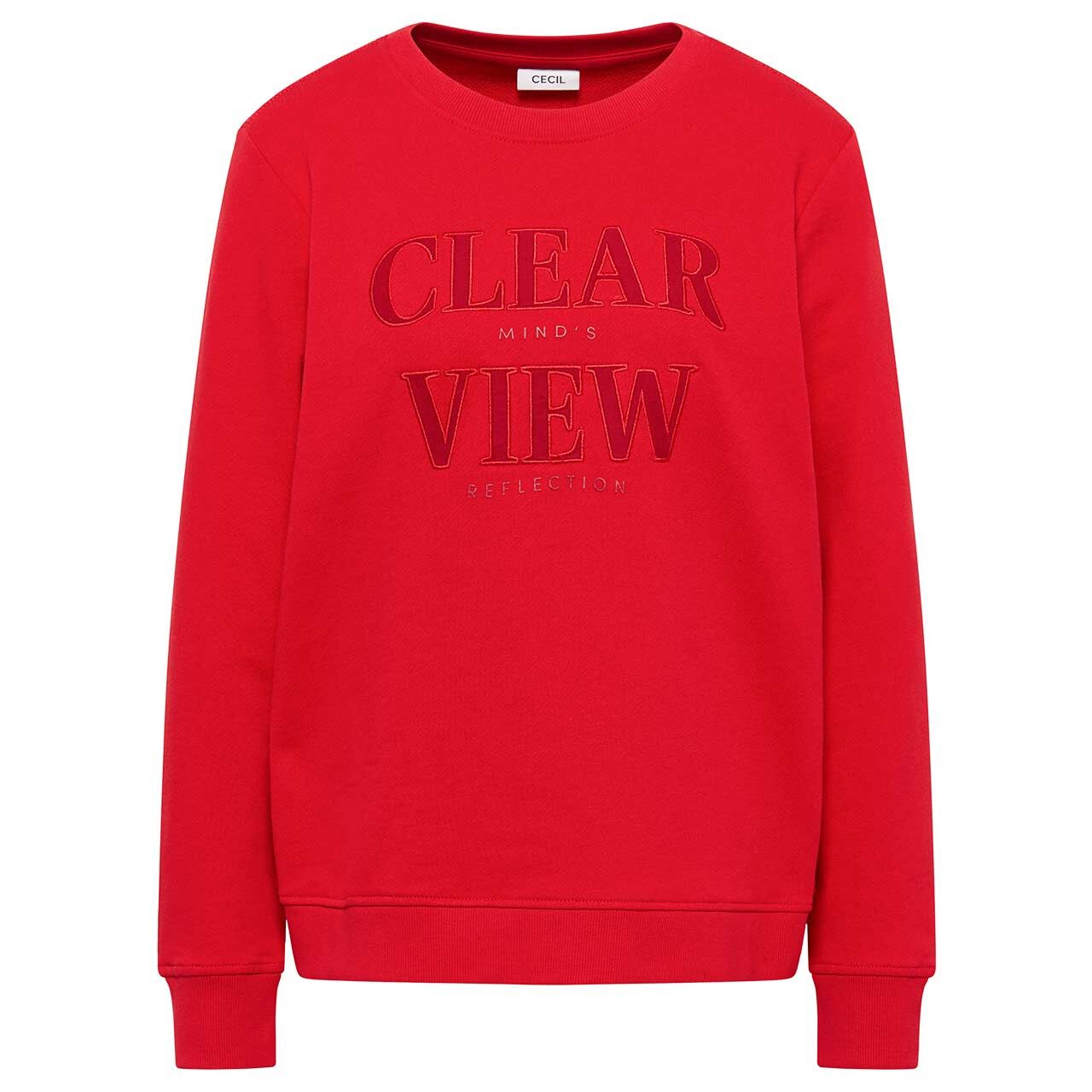 Cecil Damen Sweatshirt fiery red