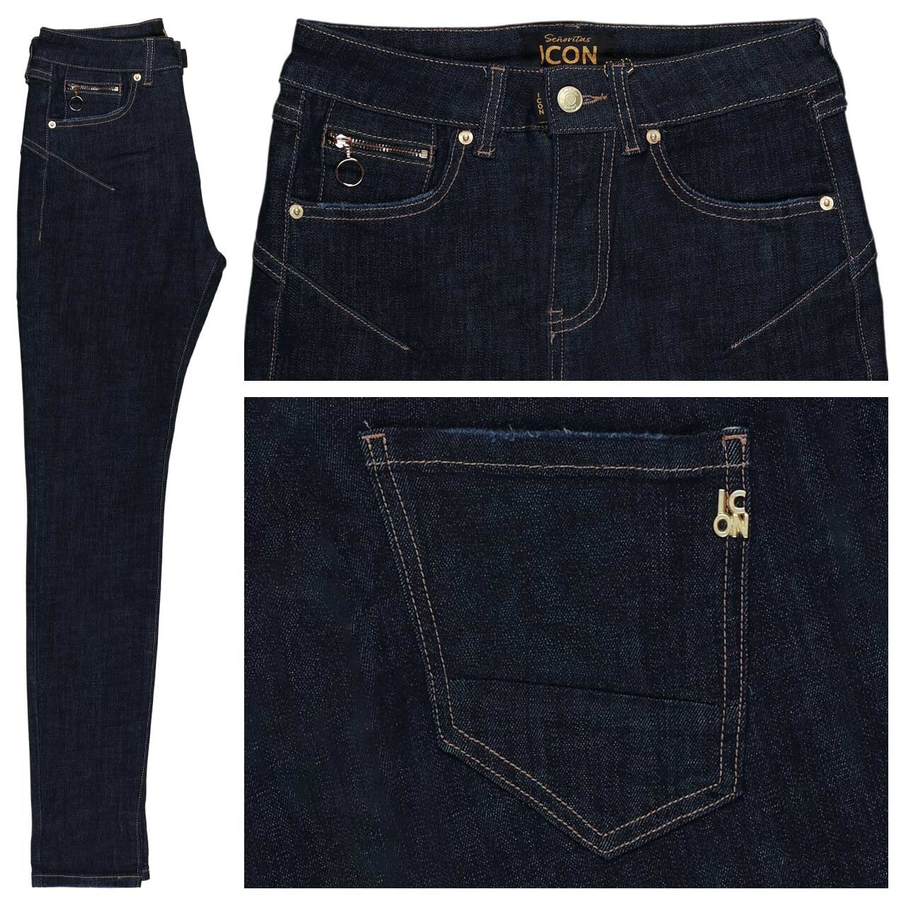 Senoritas ICON California Sunrise Jeans raw dark blue