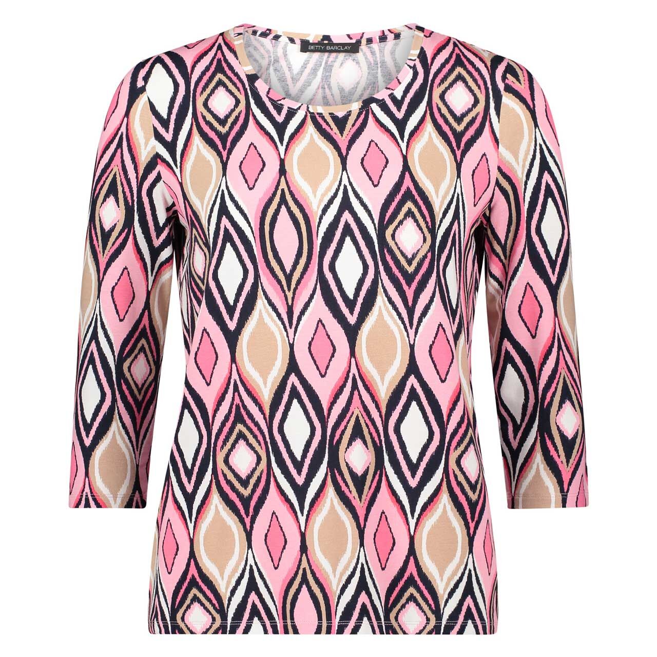 Betty Barclay 3/4 Arm Shirt sunset pink dark blue