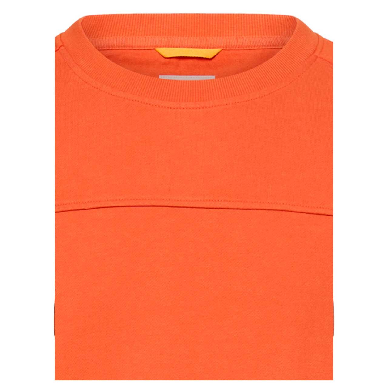 Herren Sweatshirt von Camel active in Orange, detaillierte Vorderansicht