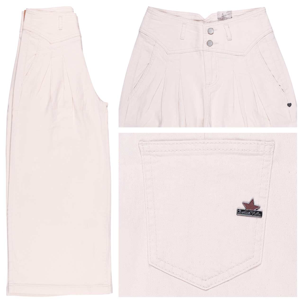 Buena Vista Liv Palazzo 7/8 Stretch Cotton Baumwollhose cream