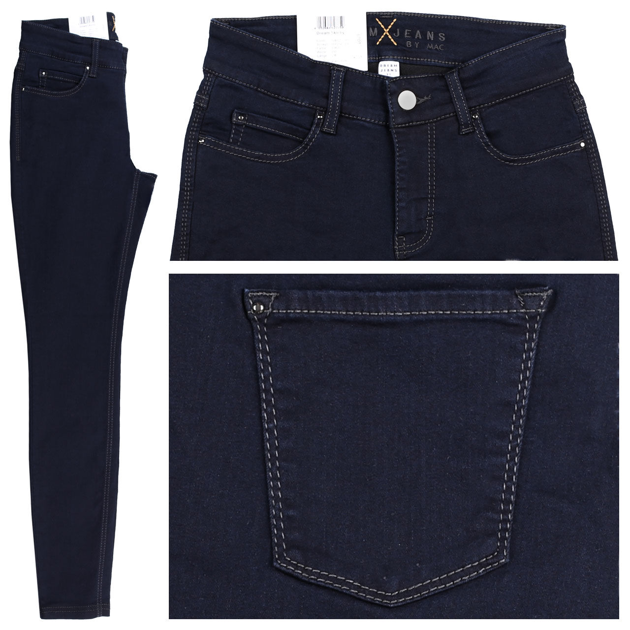 MAC Jeans Dream Skinny für Damen in Tiefdunkelblau, FarbNr.: D801 MAC Jeans Dream Skinny für Damen in Tiefdunkelblau, FarbNr.: D801