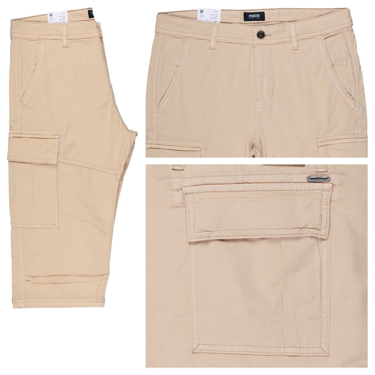 Pioneer Corey 3/4 Cargo Baumwollhose starfish brown