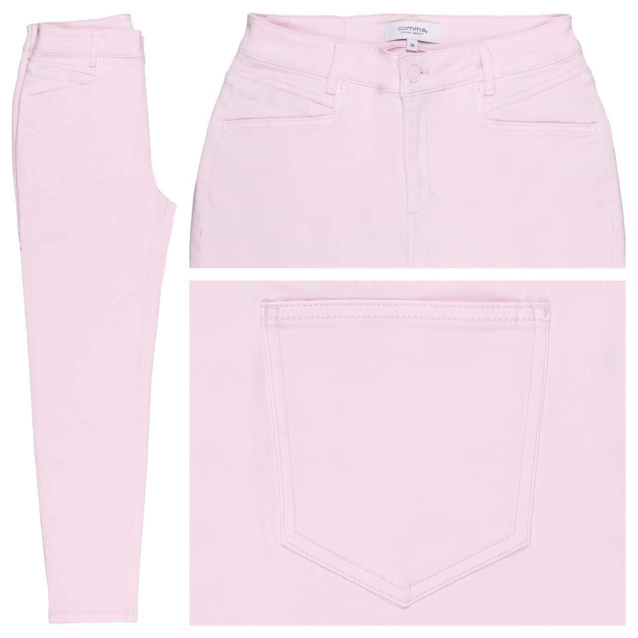 Comma Damen Ankle Jeans lilac pink