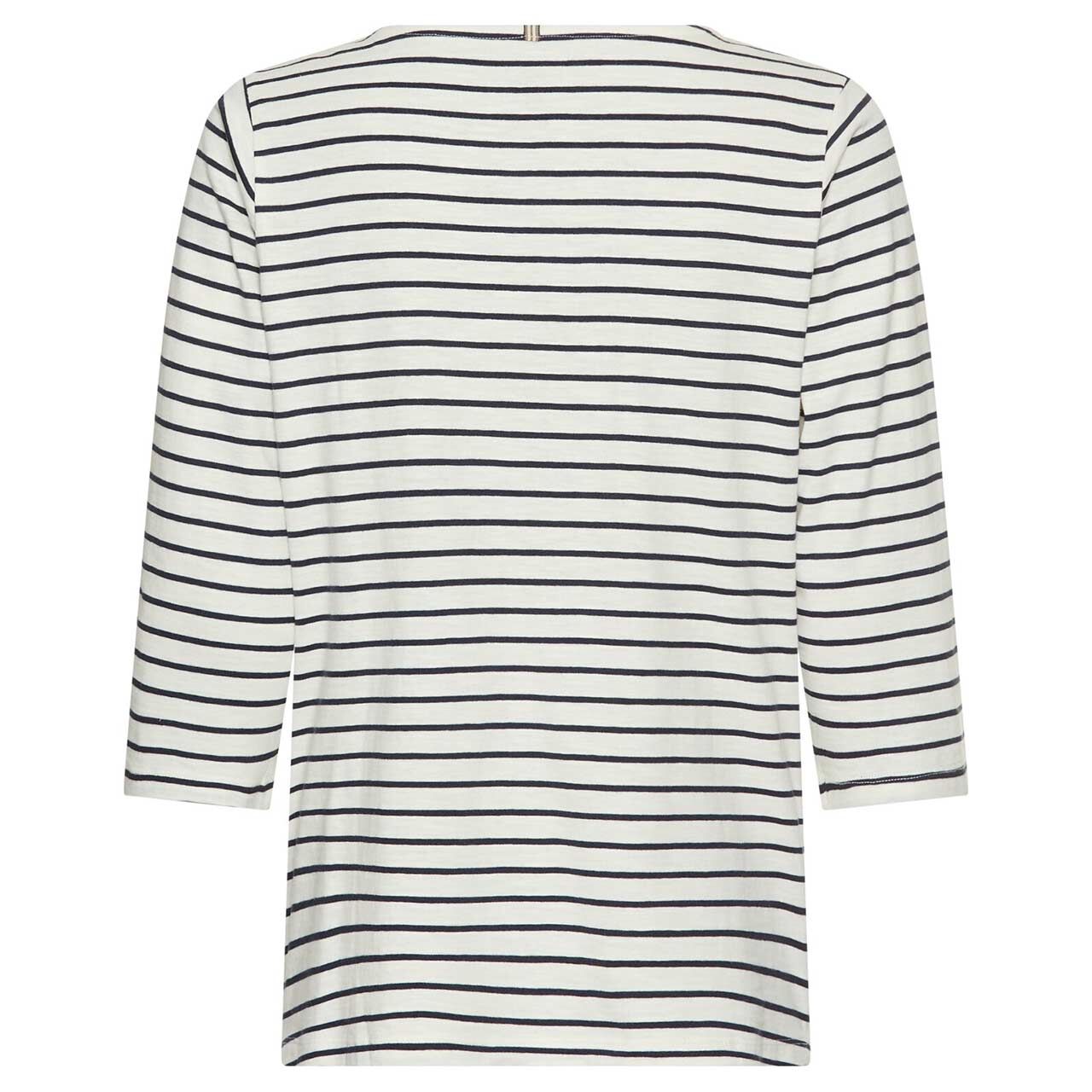 Damen 3/4 Arm Shirt von Camel active in Dunkelblau gestreift, Rückansicht