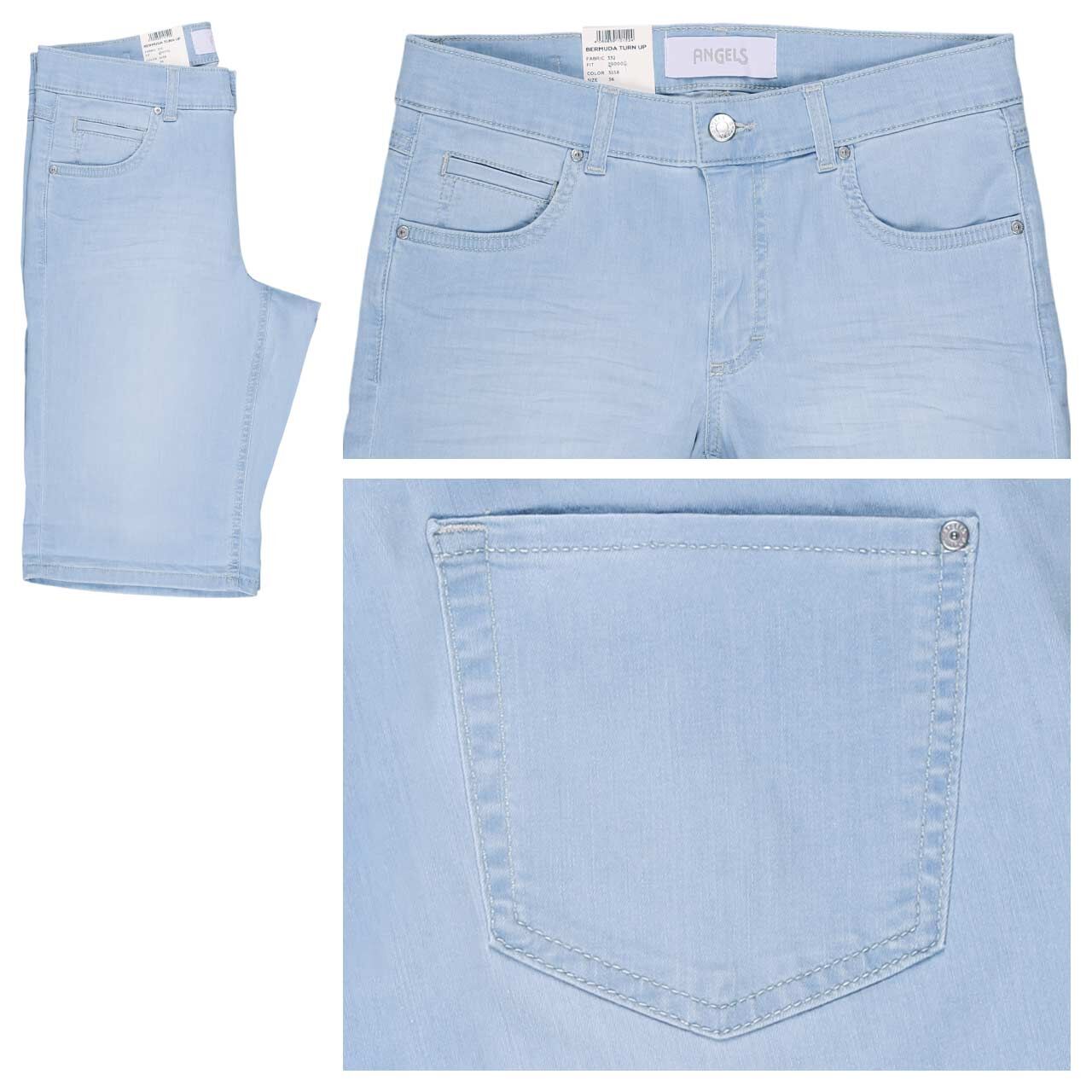 Angels Bermuda TU Jeans bleached blue used buffi