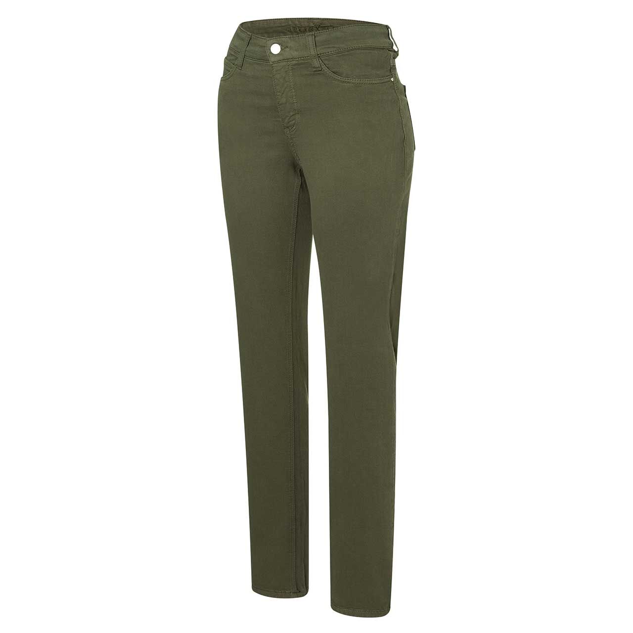 Damenjeans Dream von MAC in Olivgrün, Seitenansicht