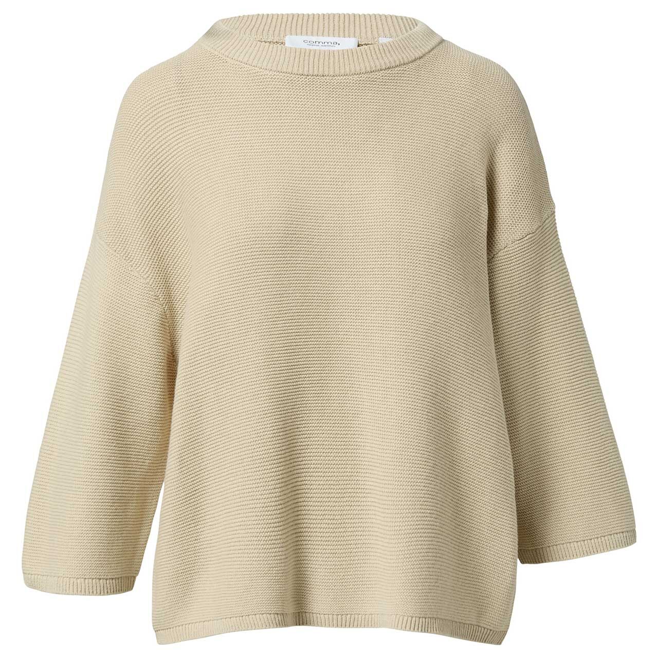 Comma Damen 3/4 Arm Pullover sand