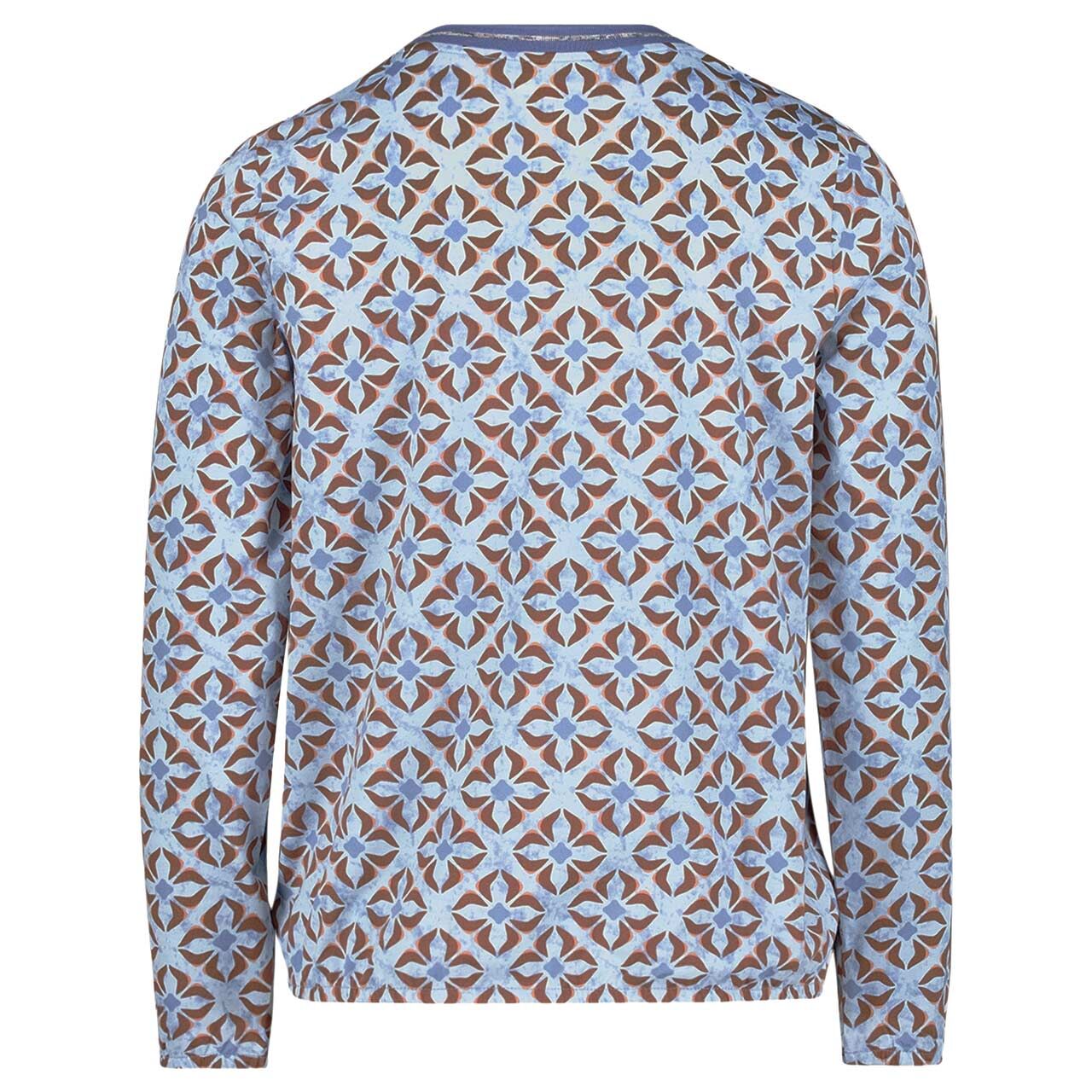 Damen Langarm Shirt von Betty Barclay in Hellblau mit Print, Rückansicht