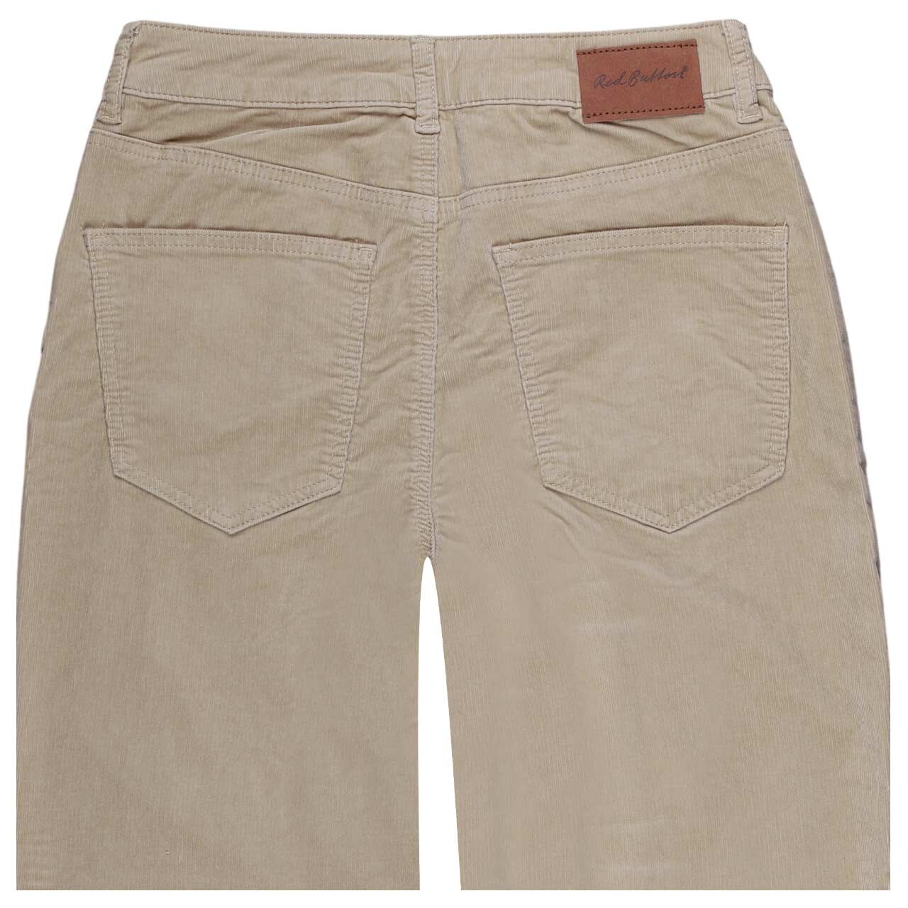 Damen Ankle Baumwollhose Caitlina Fine Cord von Red Button in Weiß, detaillierte Rückansicht