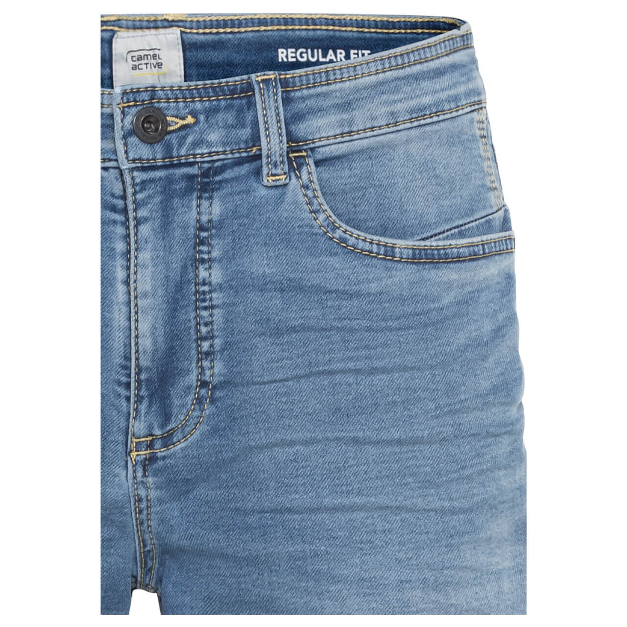 camel-active-jeans-houston-bermuda-blau-41-ansicht-detail-vorne Camel active Jeans Houston fleXXX Bermuda für Herren in Hellblau angewaschen, FarbNr.: 41