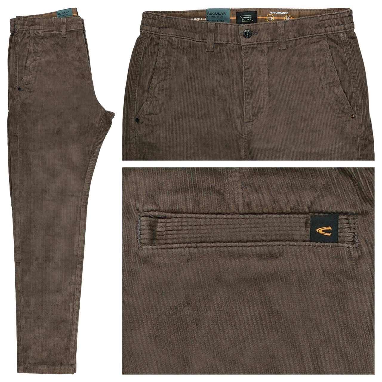 Camel active Houston Chino Cordhose dark chocolate