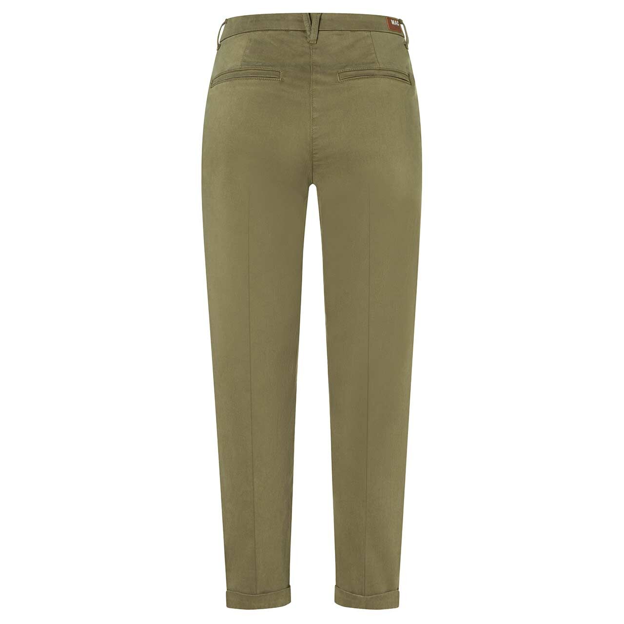 Damenhose Chino von MAC in Olivgrün, Rückansicht