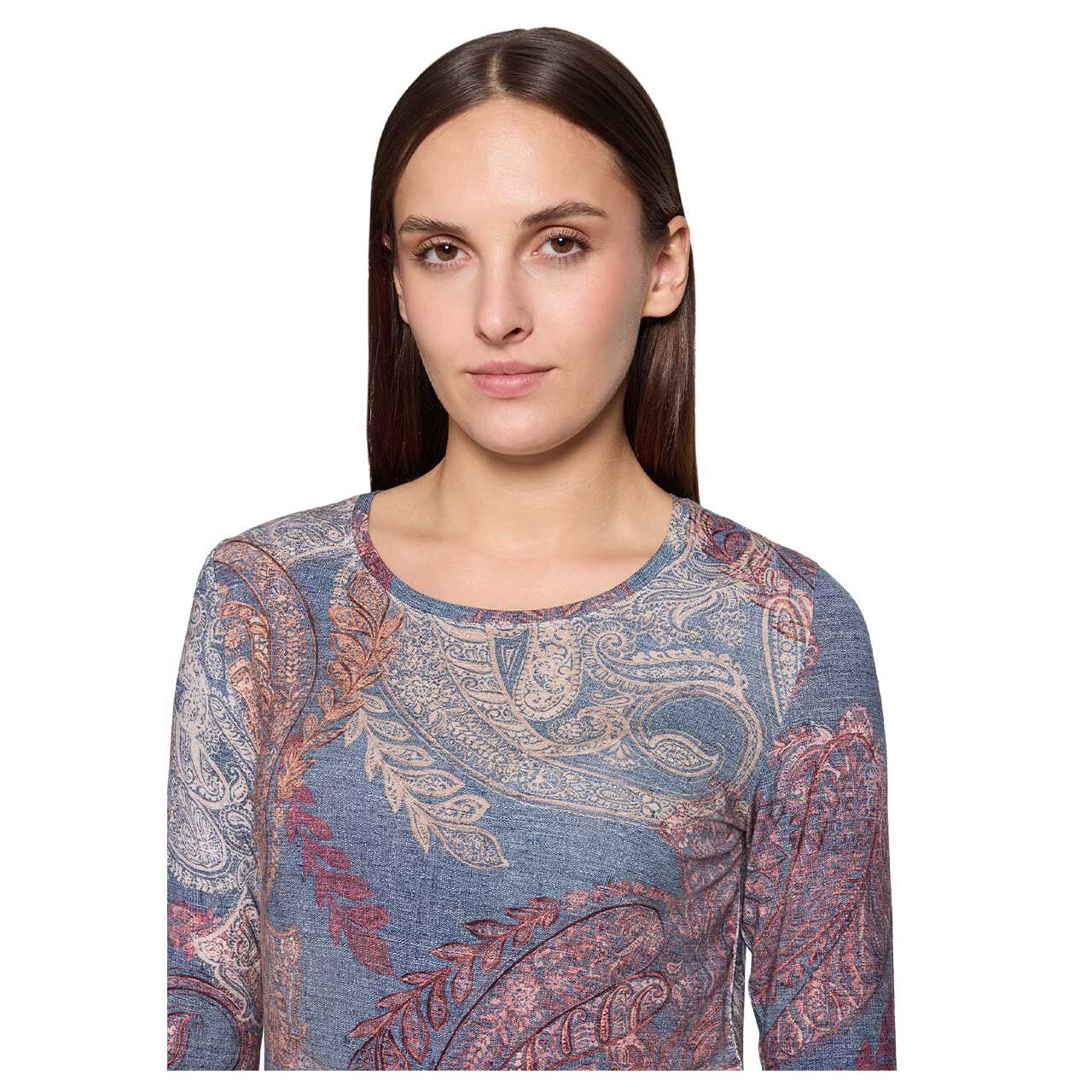Betty Barclay 3/4 Arm Shirt denim blue print