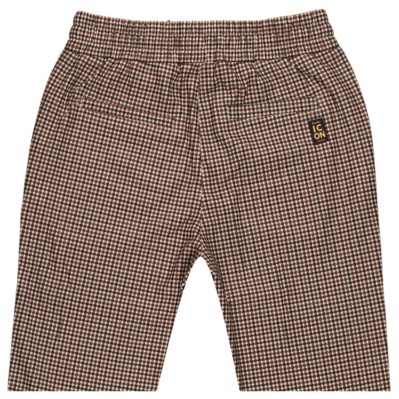 Damen Ankle Hose Kir Royal Jogpants von Senoritas ICON in Beige mit Print, Rückansicht