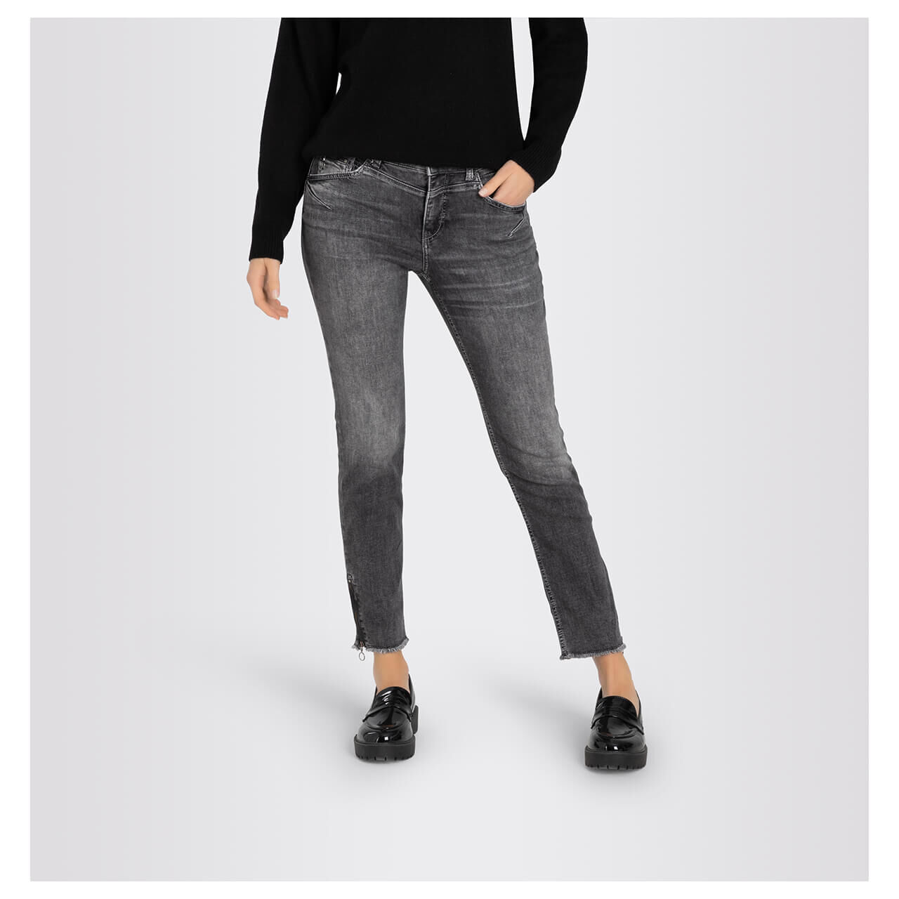 MAC Rich Slim 7/8 Jeans anthracite wash MAC Rich Slim 7/8 Jeans anthracite wash