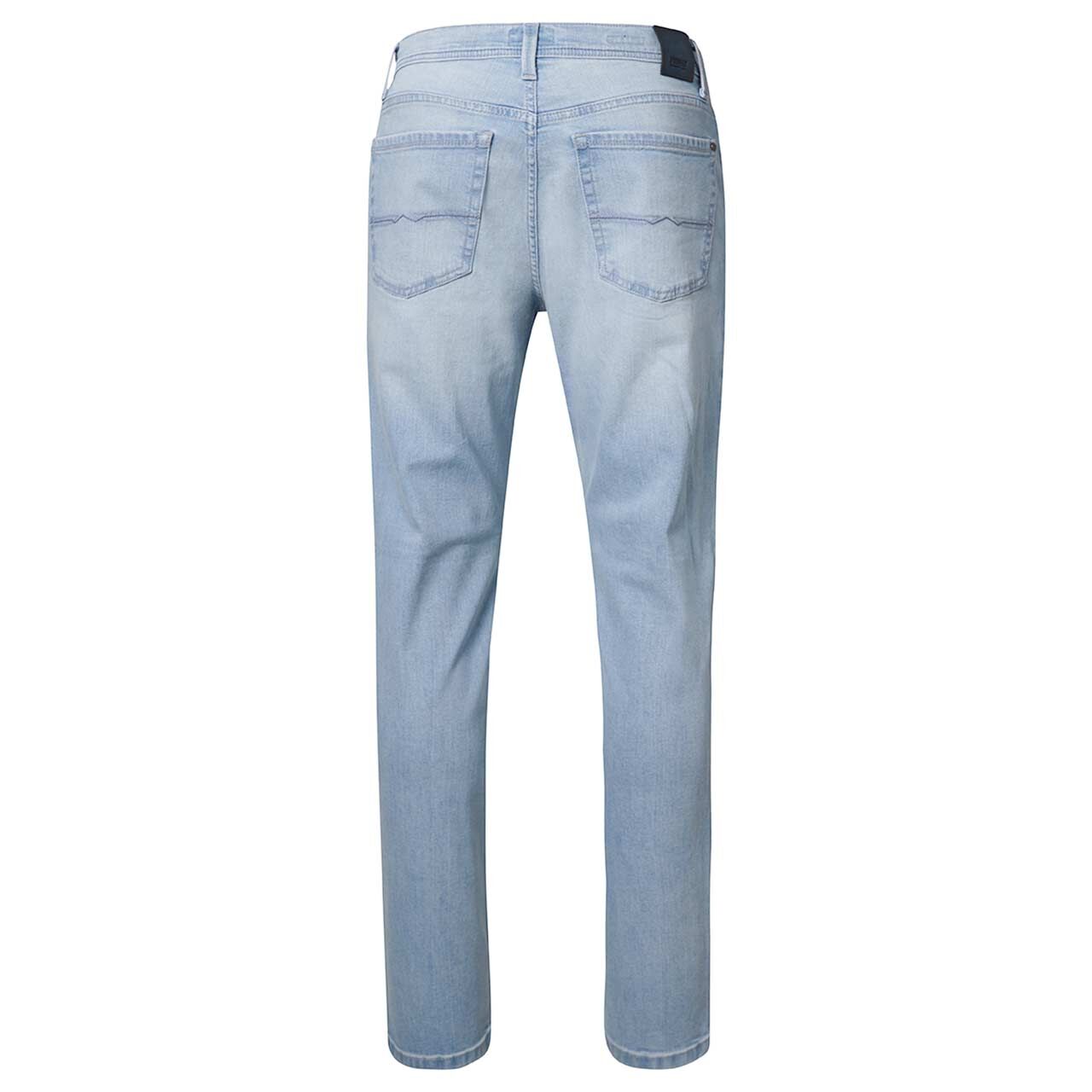 Stretch Herrenjeans Rando Megaflex in Hellblau verwaschen von Pioneer, Rückansicht