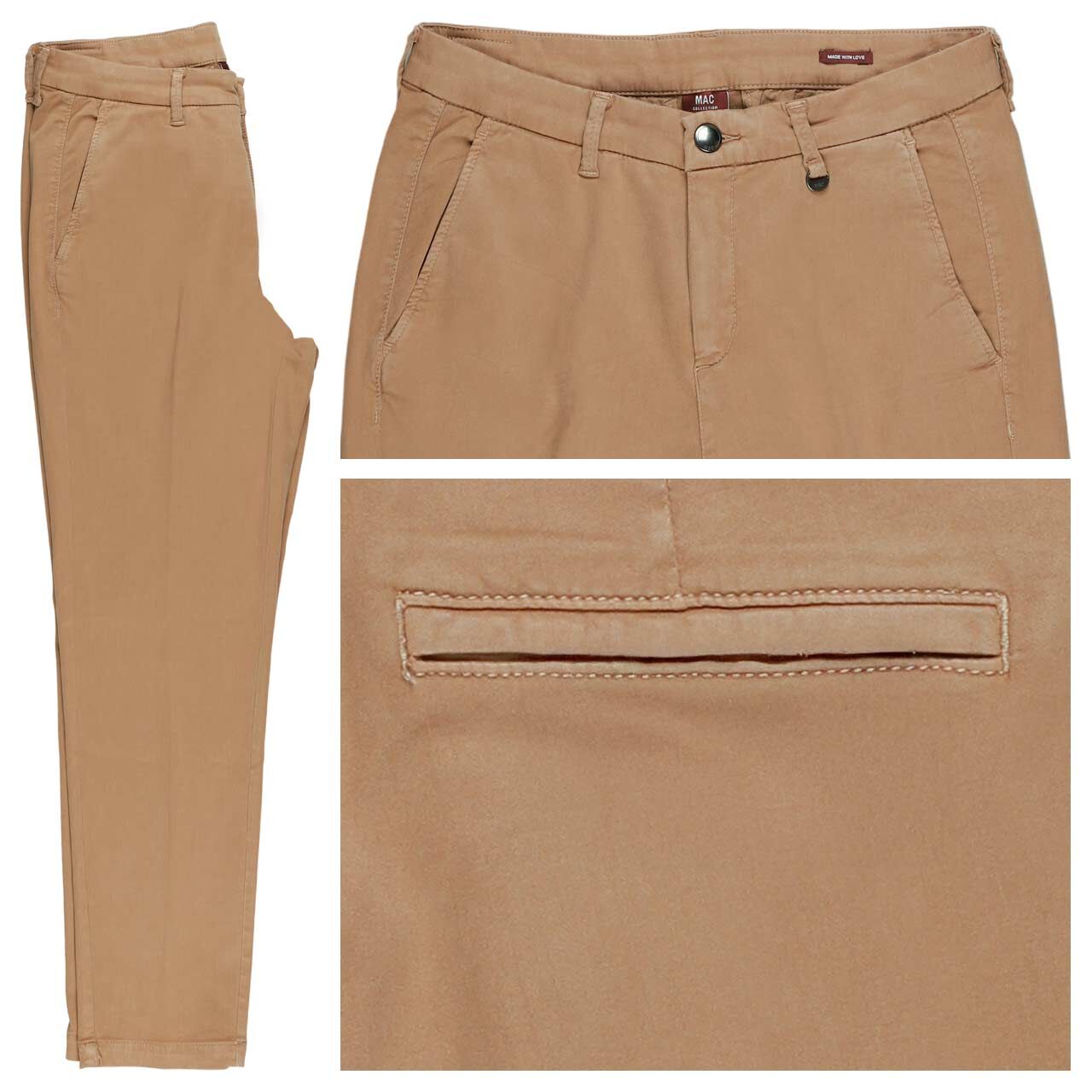 MAC Chino 7/8 Baumwollhose light vicuna beige