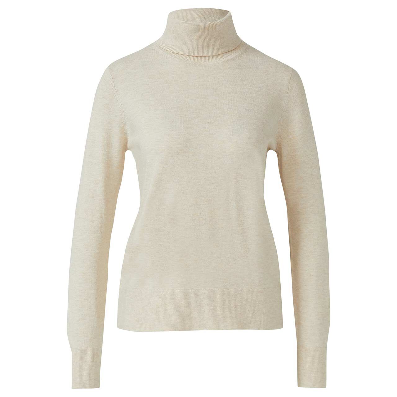 s.Oliver Damen Rollkragen Pullover taupe melange s.Oliver Damen Rollkragen Pullover taupe melange