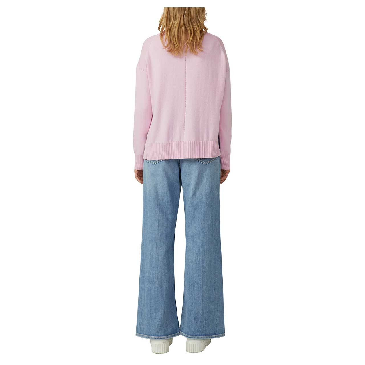 s.Oliver Damen Pullover in Rosa, Rückansicht am Model