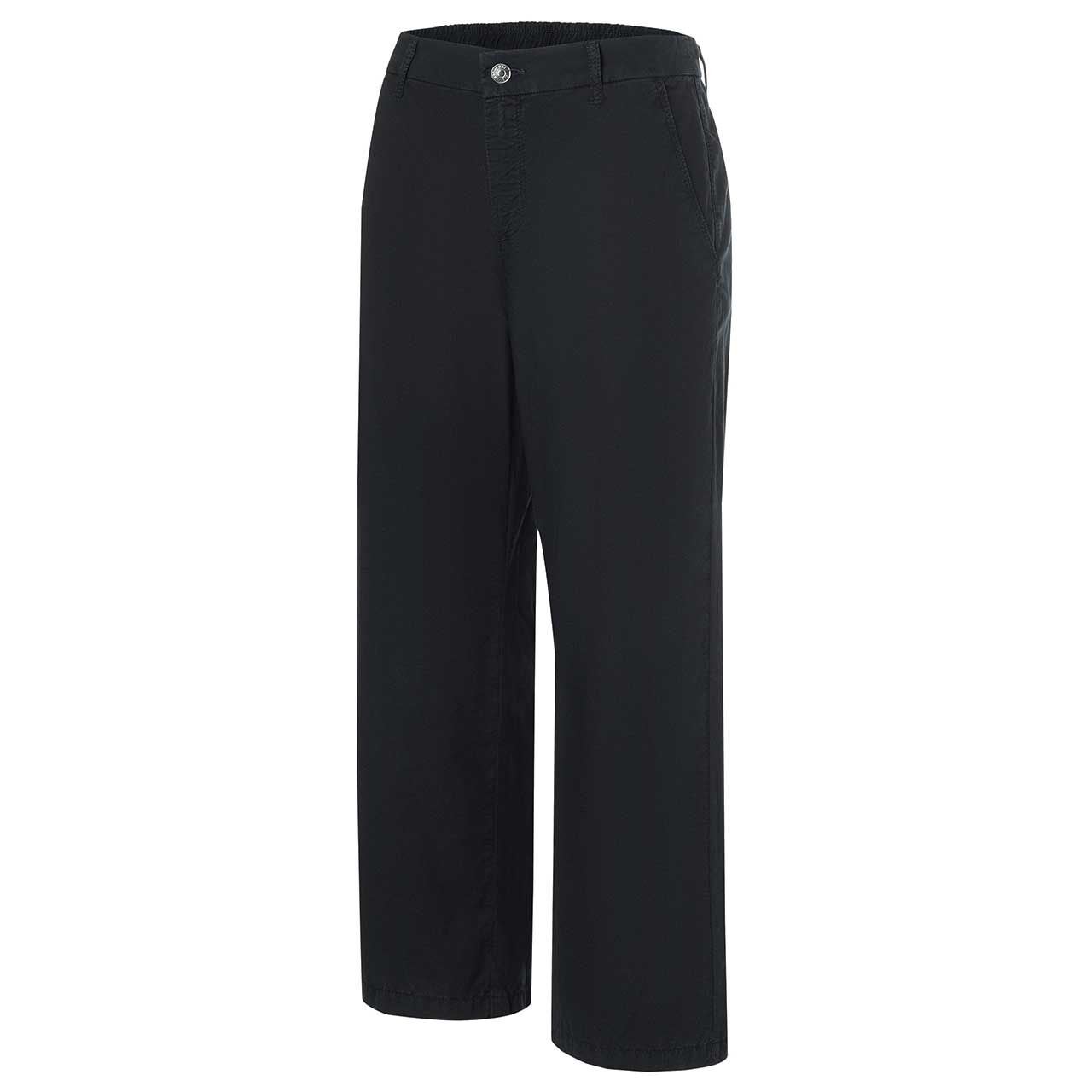 Seitenansicht der Damen 7/8 Baumwollhose Cari von MAC in Dunkelblau