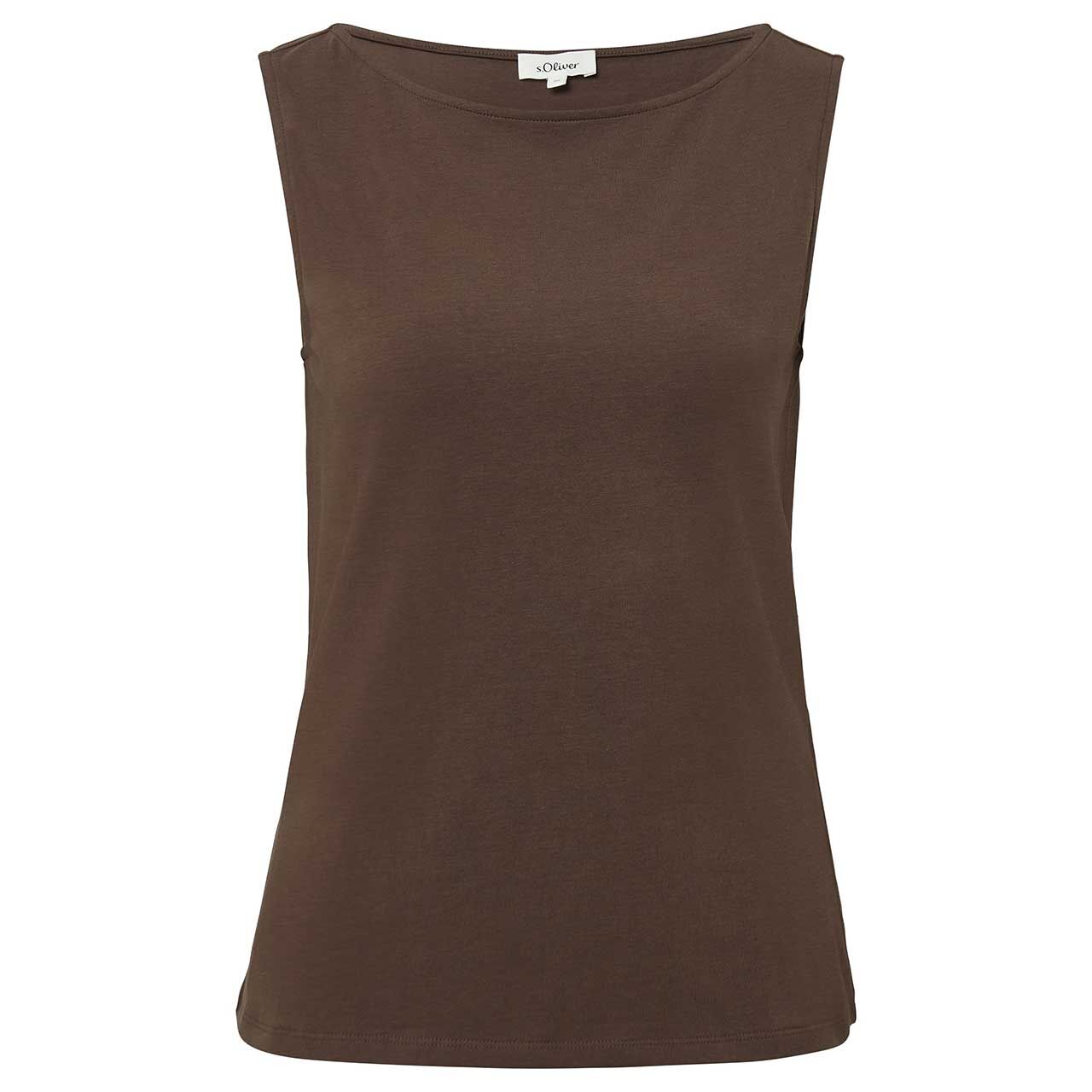 s.Oliver Damen Top chocolate deep brown 
