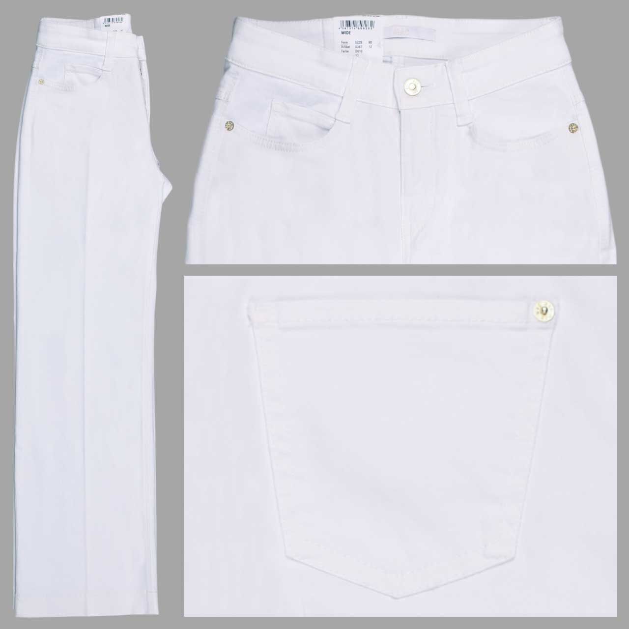 MAC Wide Jeans white denim