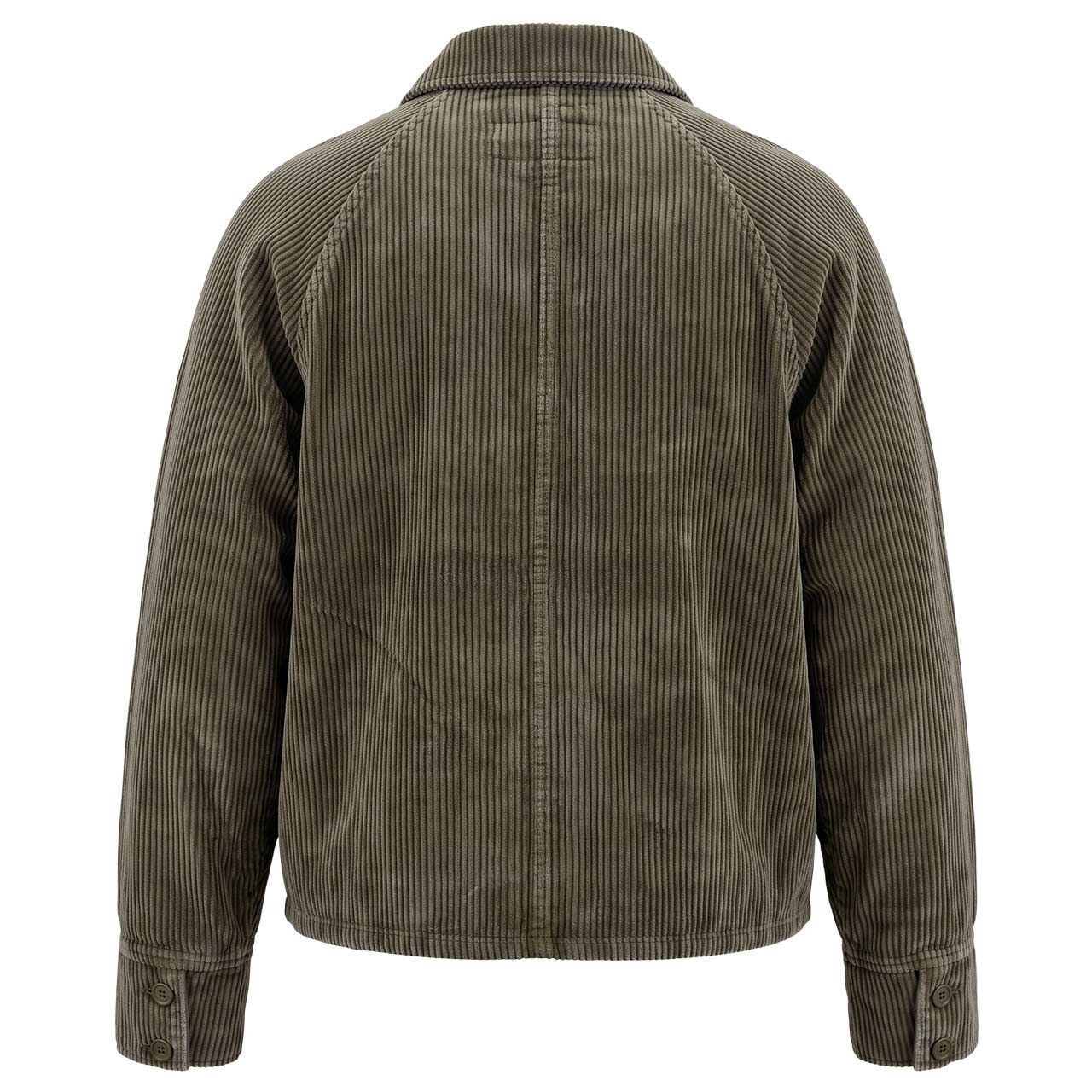 Damen Cord Jacke von s.Oliver in Olivgrün, Rückansicht