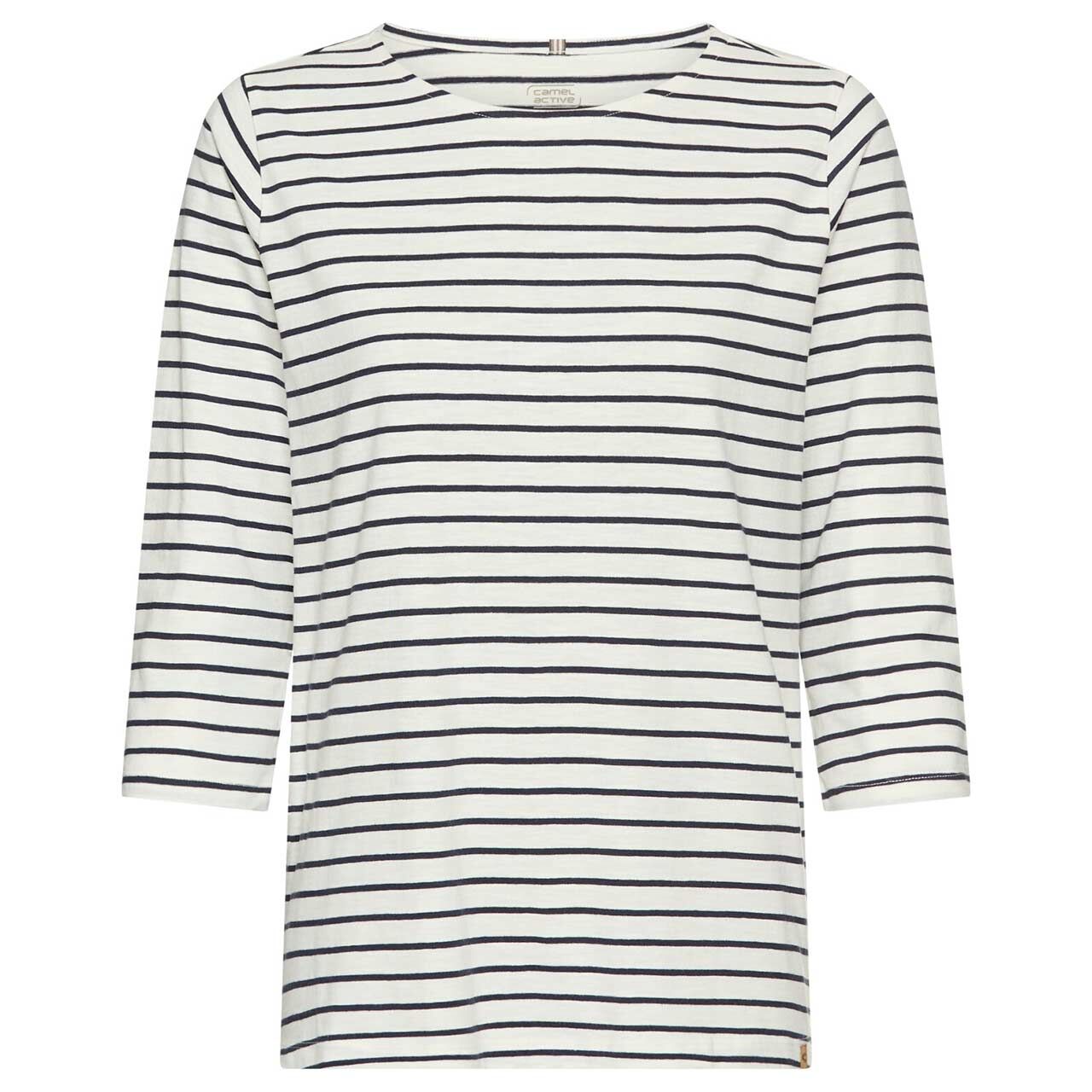 Camel active Damen 3/4 Arm Shirt night blue stripes